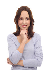 Fototapeta premium Casual young woman smiling