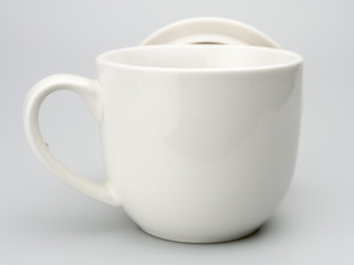 cool tea cup isolated on white background