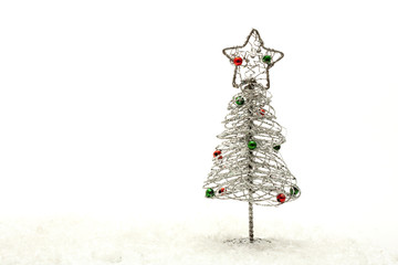 Christmas tree on white background
