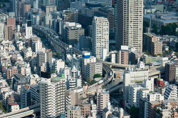 Naklejka premium Tokyo City Highyay