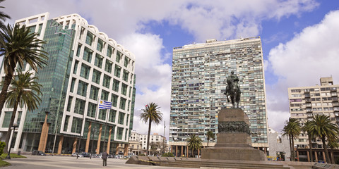 Independence Square. Montevideo, Uruguay