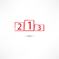 Sports podium icon