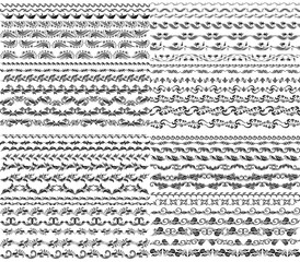 Fototapeta premium Horizontal elements decoration vector