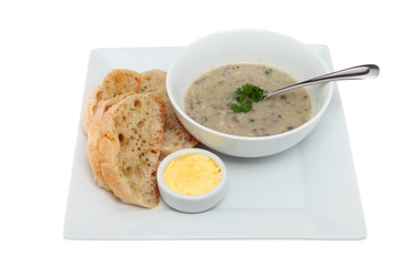 Soup and bread
