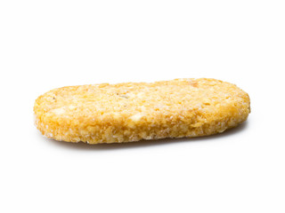 Hash brown isolated on white background