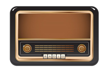 Vintage Old Radio Vector