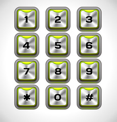 Vector Metal Keypad