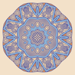 Vector round decorative design element