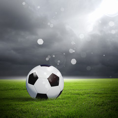 black and white soccer ball