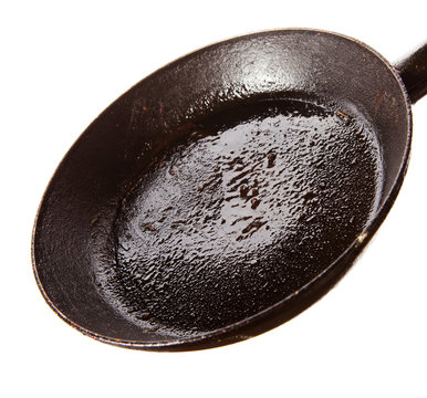 Dirty Oily  Pan After Frying