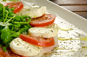 Caprese salad, traditional italian appetizer