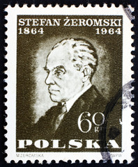 Postage stamp Poland 1964 Stefan Zeromski, Writer - obrazy, fototapety, plakaty