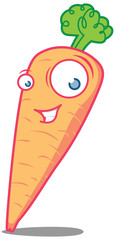 Mr. Carrot stares surprised