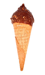 chocolate ice cream cone