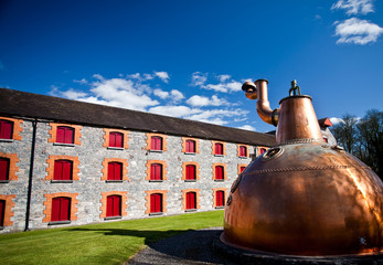 Whiskey distillery Old copper washback in Ireland © Arvydas Kniukšta