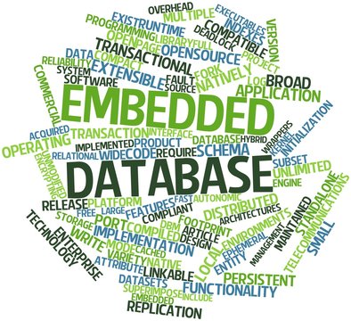 Word cloud for Embedded database