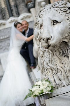 Sposi sul leone