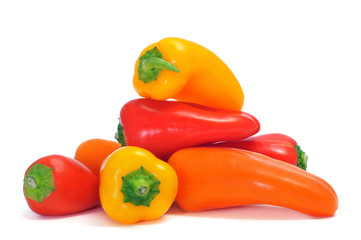 sweet bite peppers of different colors