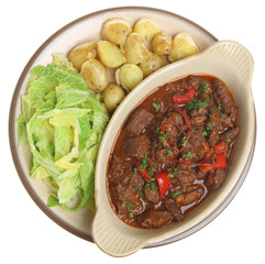 Beef Stew with Vegetables Dinner