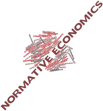 Word cloud for Normative economics