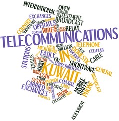 Word cloud for Telecommunications in Kuwait