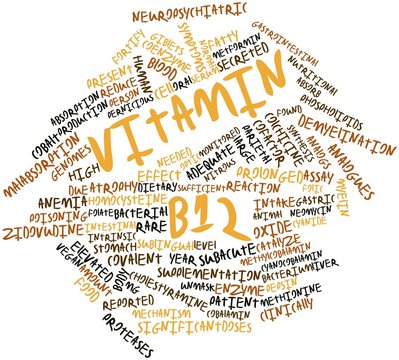 Word cloud for Vitamin B12