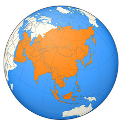 Globus - Asien