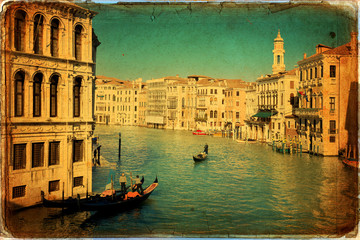 Venice - Gondolas in Grand Canal