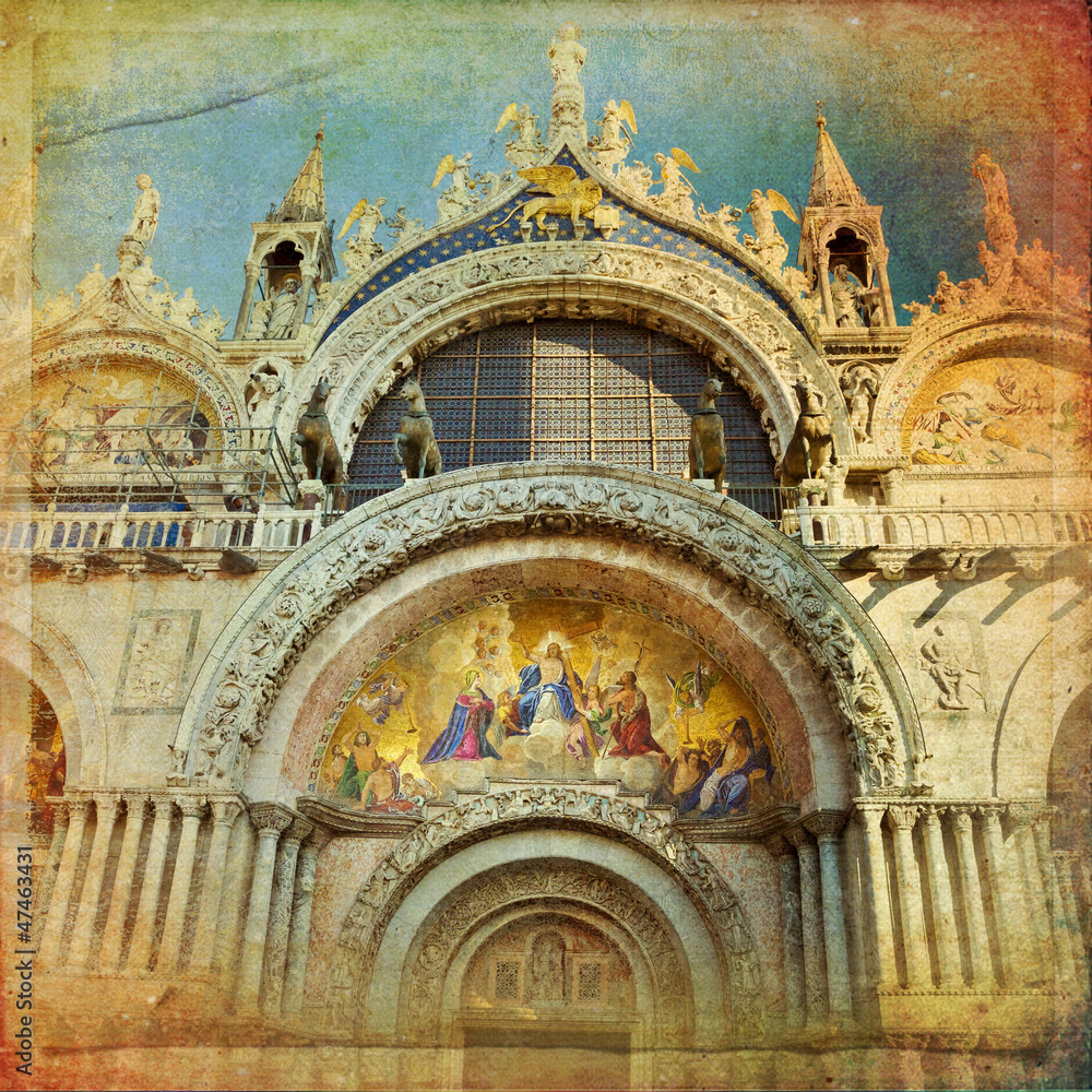 Wall mural basilica of saint mark - venice