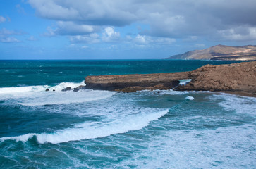 west coast of Fuerteventura at La Pared