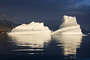 Gordijnen Icebergs - Scoresbysund - Greenland © mrallen