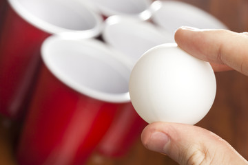 Red Beer Pong Cups
