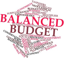 Word cloud for Balanced budget