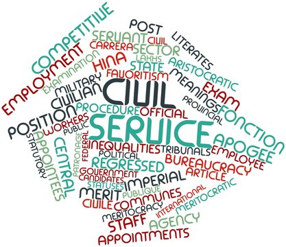 Word cloud for Civil service
