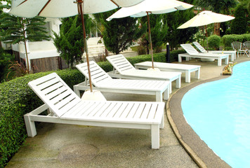 white wooden chair