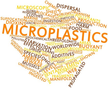 Word cloud for Microplastics