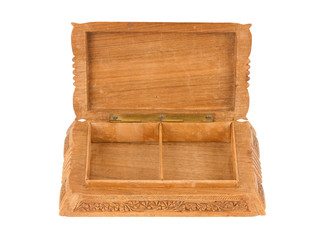 Old wooden chest made in Suriname