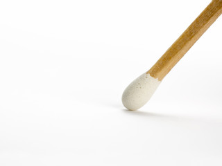 a white match isolated on white background