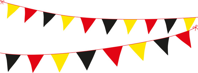 wimpelkette schwarz rot gold © kristina rütten