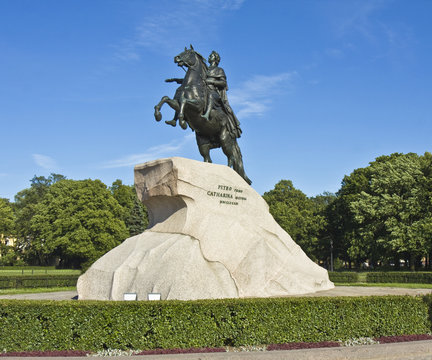 St. Petersburg, monument to king Peter I