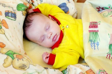 Portrait of the sleeping baby (2,5 months)
