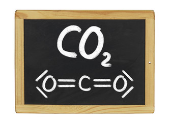 chemische Strukturformel von Kohlenstoffdioxid 