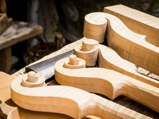 violin scrolls