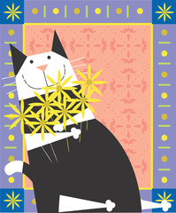 Plakat Decorative Cat
