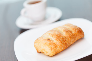 coffee with puff pastry
