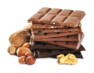 assorted chocolate with nuts