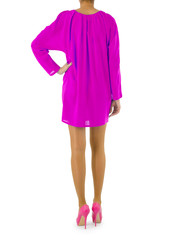 Fashion concept with model on white