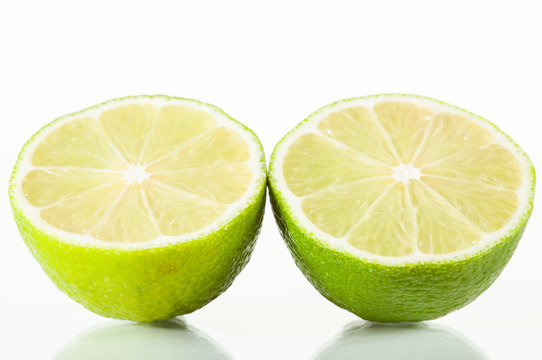 Lime cut in half