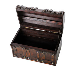 Wooden chest.