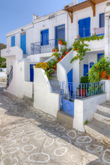 Obraz premium Tradycyjne domy na wyspie Kimolos, Cyklady, Grecja